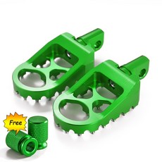 오토바이 풋 페그 MX 와이드 팻 발판 페달 시프터 할리 스 터 XL 883 1200 다이나 스트리트 밥 바버용, Green, 1개, 1개입