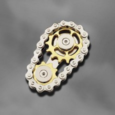 톱니바퀴 피젯 스피너 스테인레스 키덜트장난감 청년쇼핑, 1개, 전체 강형-금색 기어 팽이