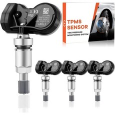 사전 프로그래밍된 TPMS 센서 315MHz 및 433MHz 타이어 압력 모니터링 시스템 토요타 렉서스 모든 모델 스바루 BRZ4개 세트 포러너 캠리 코롤라 RAV4 타코마 툰, 9L3Z1A189A-4PCS, 4
