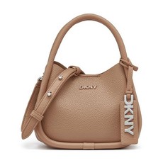 DKNY 여성용 카프리 호보 크로스바디 카푸치노. 원사이즈 카프리 호보 크로스바디