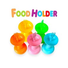 다목적 푸드홀더 아이스크림 흘림방지컵 과일꽂이 ksm+075OR, 핑크