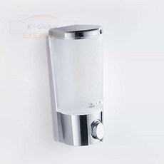벽걸이 물비누디스펜서 400ml 은색 물비누용기 주방세제통