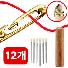 주니티 쉽게 끼우는 걸이형 바늘 원터치 어르신바늘, 12개