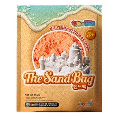 촉촉이모래 모래놀이 어린이 유아 실내 촉감놀이 놀이모래, 1개, 450g, 오렌지