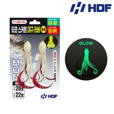 HDF해동 타코 스커트 대구 러버 M 타이라바 훅세트, FT-2607-RE 2개입(레드블랙), 1개