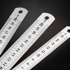 스틸자 직자 사무용 문구 책상 측정용 15cm