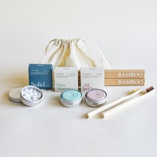 JIGUHARA 제로웨이스트 여행용 키트 5종 세트, 1세트