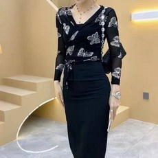 댄스복 라틴 블라우스 상의 화려한 아랑 고고 라인 살사 단체복 합창단 빅사이즈 줌바