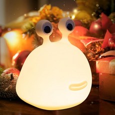 ECLATIS IPALM 팜ay 4 in 1 아동용 토스트 야간 조명 디지털 기상 알람 시계 침대 옆 감각적인 램프 카운트 업/다운 타이머 스마트 자동 시스템 꺼짐 램프, Big Eyes