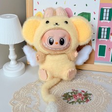 17cm 라부부 인형 옷 의상 세트, 치즈마우스, 1개