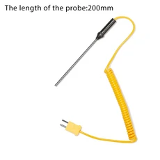 호환 K 타입 열전대 프로브 센서 온도 컨트롤러 기기 100 150 200 300 500mm -50C ~ 1200C, 01 200mm, 1개