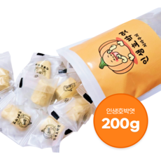 인생호박엿 수제 콩가루 호박엿 전통 간식 200g, 3개