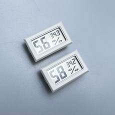 사육장 온습도계 무선, 2개, 온습도계(무선) 화이트