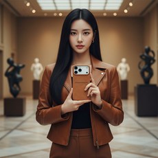 케이스 아이폰 스웨이드 카드포켓 루미에르