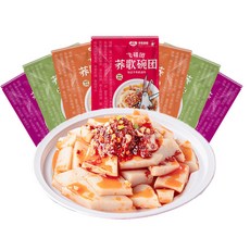 중국 완투안 왕홍 메밀묵 간식 4가지맛, 160g, 4개