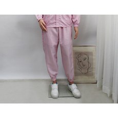 [오늘출발 / 제전복하의] 핑크 작업복바지 방진복 크린룸 정전기방지 무진복 크린룸복 제전복 반도체복 이에스디마트, 제전 하의 분홍색(Pink), M, 1개
