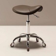 승마 안장 체어 미용실 승마형 미용 등받이 사무용 진료의자, 뉴 다크 일반 발톱 무음바퀴