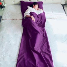 베개 미포함 침낭 여행용 침구 퍼플 23561ea 1(EA)