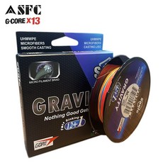 SUNFC Gravity GORE 13 辮子 250M 5 色多色迪尼瑪 PE 線, 1.5號