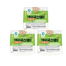 청정원 국산콩두부 반모(찌개용) 200g 3개