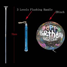 탱탱볼 롤링볼 실리콘볼 빅볼 고무공 문볼 촉감볼, 1pcs, 20inch, blue handle-C