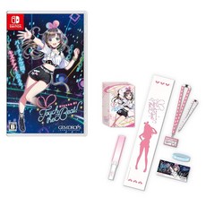 Kizuna AI - Touch the Beat! 한정판 - Switch 특전 특제 박스 펜라이트 머플러 타월 넥스트랩 카드 케이스 특제 스태프 카드 실리콘 밴드 라, 상세페이지 참조
