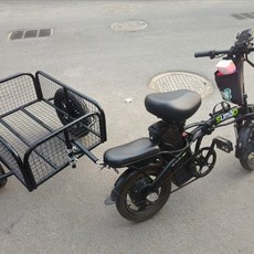 電動三輪拖車 戶外拉車 擺攤拉貨 露營釣魚拖車, 1個, 卡管 卡片連接件一起送,輪子