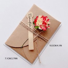 청첩장 생일 인사말 감사 초대장 빈 말린 미니 결혼식 꽃 파티 참고 카드 10Pcs, 10PCS flower F