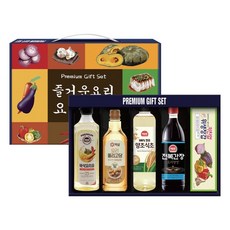 해표 백설 요리 위생장갑 바삭요리유 올리고당 전복간장 양조식초 명절 선물세트, 1세트, 500ml