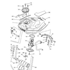 YAMAHA MT07 汽油管 (2014-2019) 原廠零件 1WS-13971-00 確保引擎燃油輸送穩定, 1個