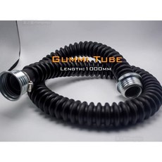 夏之星 GP-5防毒面具專用導管 防毒面具三接頭 導管50cm 100cm, 黑色,100公分, 1個