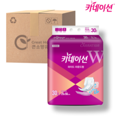 카네이션 속기저귀 와이드라운드 일반 30매 4팩, 30매입, 4개