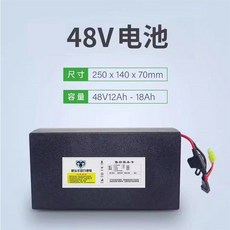 전기 스쿠터 배터리 48V 전동 모터 전기자전거, 48V15Ah