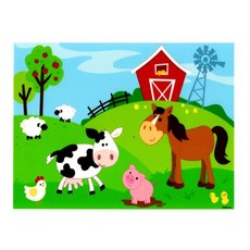 농장 동물 식용 아이싱 이미지 (1/4 시트) Whimsical Practicality Farm Animals Edible Icing Image (1/4 Sheet) - 1 Cou, 1개