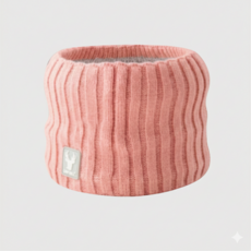 體溫魔術師丨MIT台灣製 石墨烯瞬熱保暖圍脖 雙層防風膠標設計, 粉橘, 1個