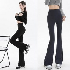 먼키나 하이 웨스트 부츠컷 레깅스 팬츠 요가복 스포츠 웨어 필라테스 바이