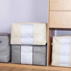 이불정리함1+1부직포 부직포보관함 옷장정리수납 대형부직포주머니, 1개, 상세페이지 참조