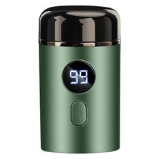 迷你電動剃鬚刀 充電式行動式, 牛油果 2個備用刀頭, 如圖所示