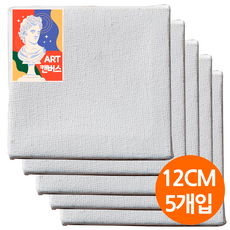면천 정방 무지 미니 캔버스 액자 5개입 탁상용 그림 선물 미술수업 드로잉카페 유화 체험학습프로그램, 1세트, 1호