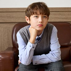 코디주니어 그레이 소프트 니트 베스트 CKVTC51ZSG