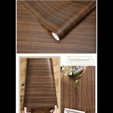 자기 접착 비닐 벽지 나무 판자 벽 스티커 장식 필름 접촉 종이 주방 벽 홈 장식, XIANG TAN MU, 40cm x 200cm, 1개