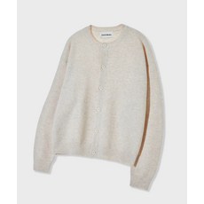 굿라이프웍스 GLW 에센셜 라운드넥 니트 가디건 오트밀