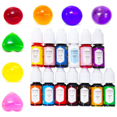 [드그라쎄] 레진 공예 조색제 13색 uv레진 크리스탈 에폭시, 01.화이트, 1개