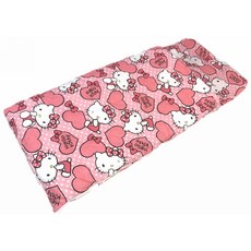 Kitty 冬夏兩用鋪棉兒童睡袋 (台灣製), 粉紅甜心(加大款)