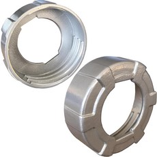 실리콘 건 코킹 실란트 커팅 2팩 프리미엄 알루미늄 노즐 캡 2.66 x 인치 표준 스레드 호환 소시지 전면 커버 실버, 실리콘 건 코킹 실란트 커팅 2팩 프리미엄 알루미늄 노