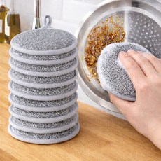 품지리 강력한세척 무흠집 양면 주방 수세미, 1세트, 10개