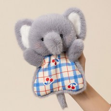 귀여운 애착인형 봉제인형 말랑 스퀴시 양 인형 선물용 장식, 1개, 아기 코끼리, 16cm
