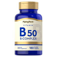 Piping Rock 維生素B 50 B群包衣錠, 1個, 180錠