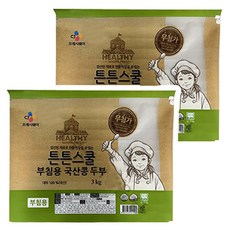 CJ 튼튼스쿨 부침용 국산콩 두부 3kg, 2개