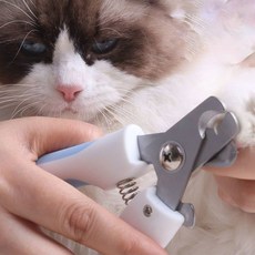 펫츠스토어 투톤 발톱 가위 강아지발톱깎이, 1개, 그립형랜덤L